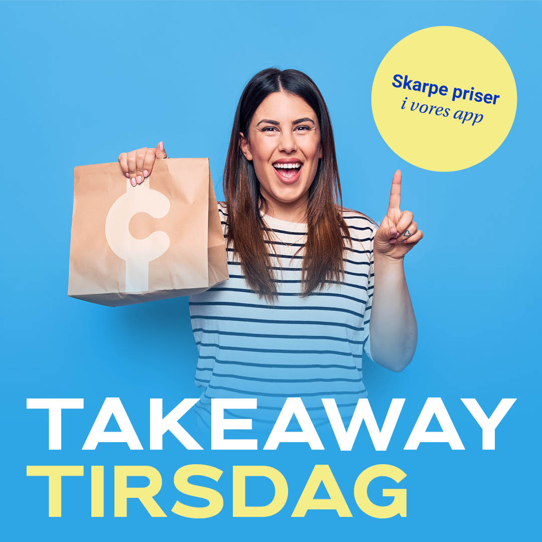 Take-Away Tirsdag i appen Take-Away tirsdag